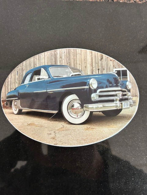 Porcelain picture on a monument in Peoria