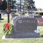 Custom double monument - Strunk family