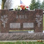 Family monument at a cemetary near Peoria