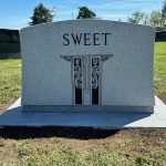 Custom designed single monument