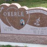 Custom designed monument for 2 people