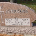 Double custom made monument for a family in Pekin, IL