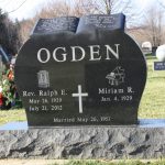 Double monument headstone